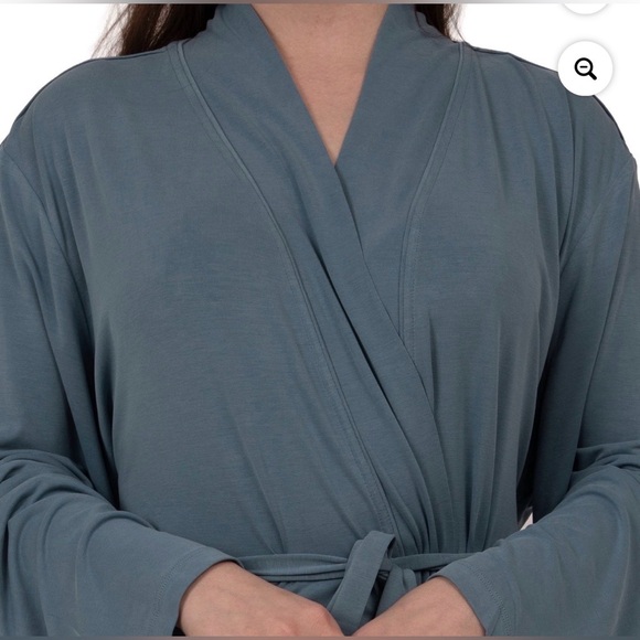 Barefoot Dreams Malibu Collection Sand-Washed Jersey Knit Women’s Midi Robe NWT - Picture 3 of 8